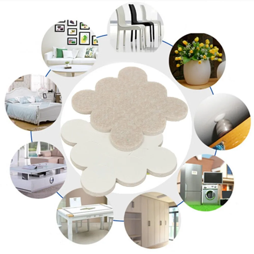 2017 New Hot Bulk Sale Handmade Polyester Furniture Leg Pads Wholesale Felt Bottom Desk Corner