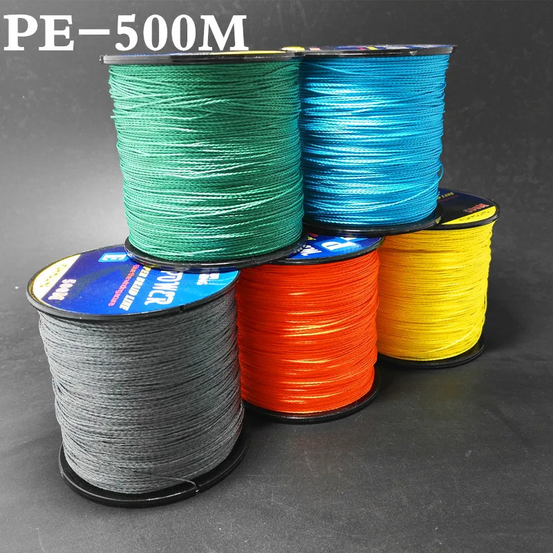

Fishing Line 300M&500M&1000M Fishing Line Green/Gray/Blue/Red/Yellow Color 4 Stands 8Stands PE, Black, green, red
