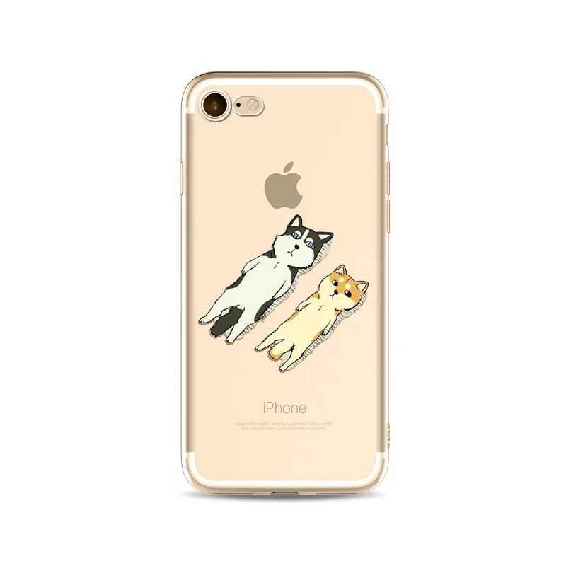 

Lovely Dog Pattern UV Printing TPU Phone Case For iPhone 11 12 Pro Max