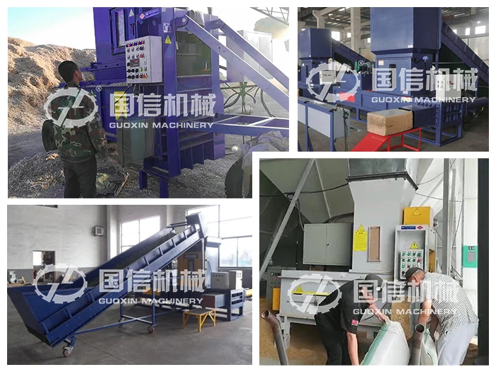 wood chip block making machine