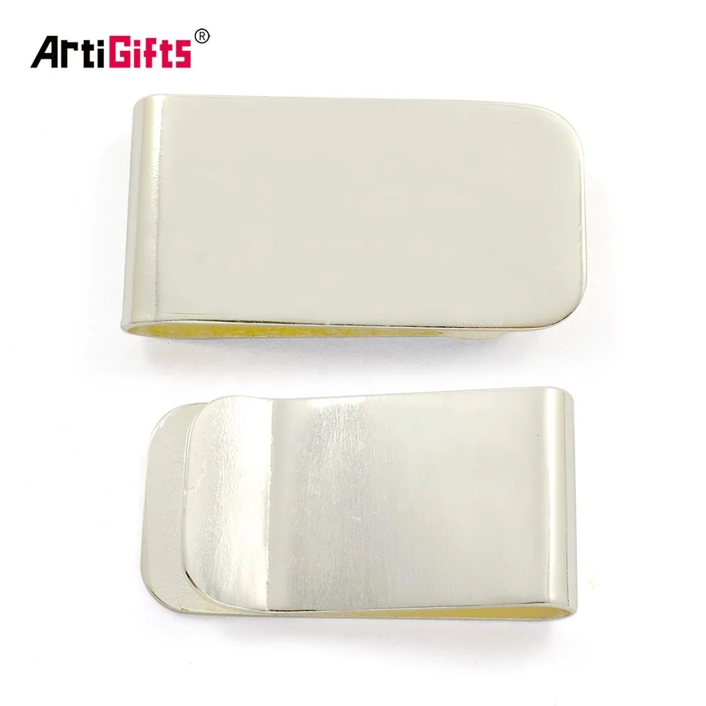 

Multi Tool Slim Silver Money Clip Stainless Steel Hardware For Wallets