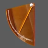 Laser Engraving Scale Laser Cut Clock Assembled See Through Material Acrylic Orange Dial