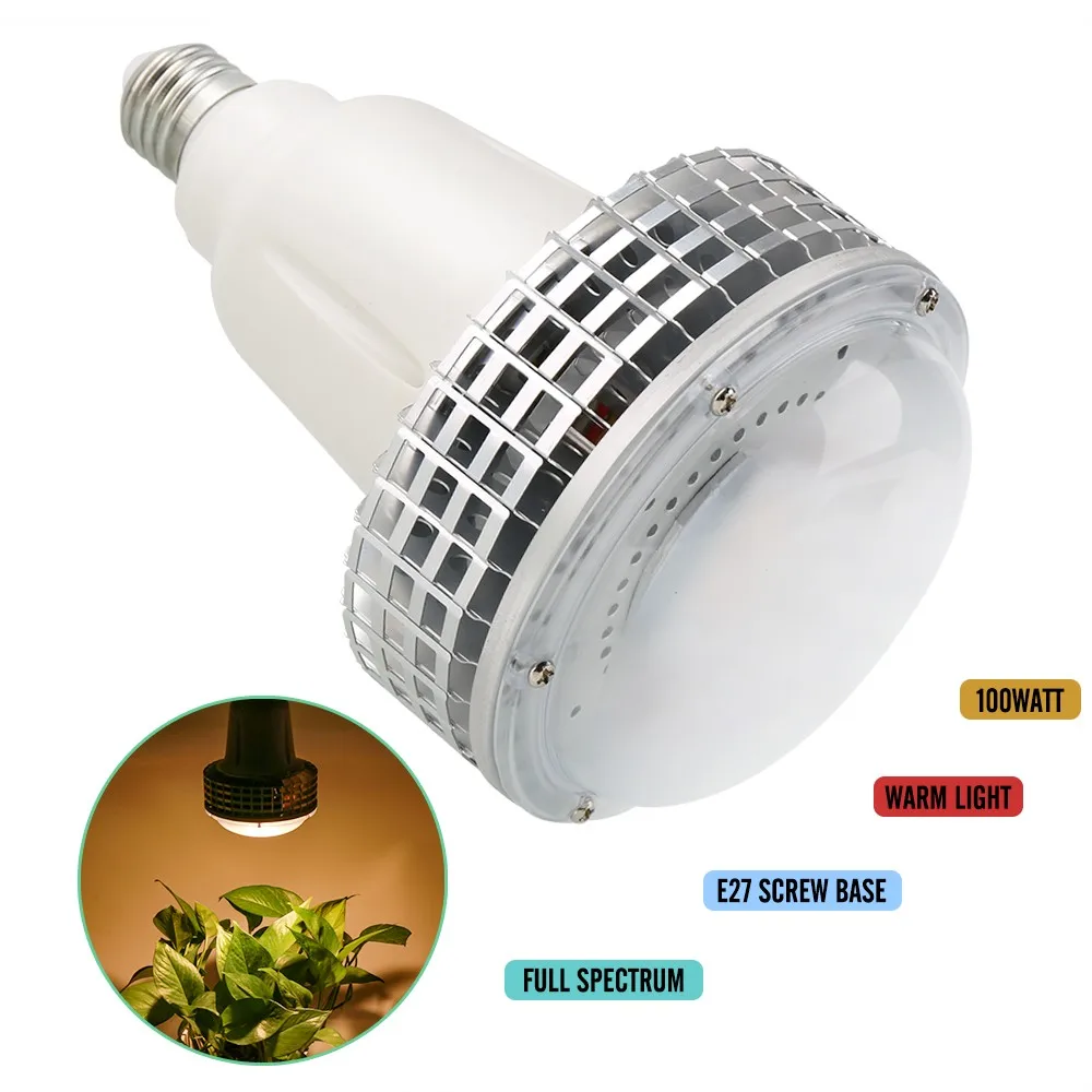 Lvjing 100w Warm White Full Spectrum Led Grow Bulb For Flowering