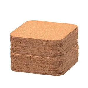 Image of Wholesale Luxury Square Cork Coasters Square Coasters