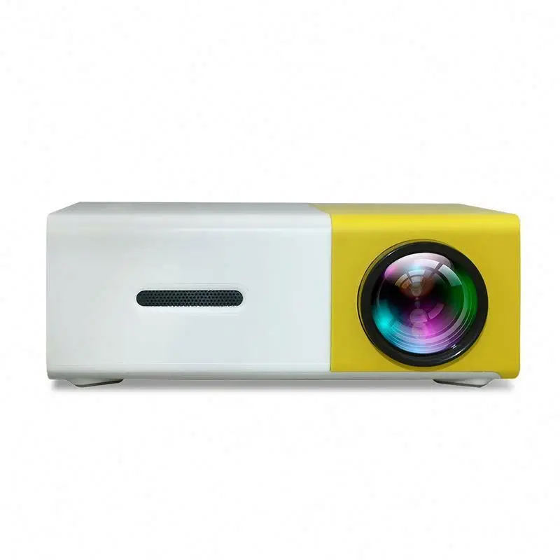 YG300 Free Shipping fashionable design big screen mini LCD projector with HD port yg500 mini projector mobile phone