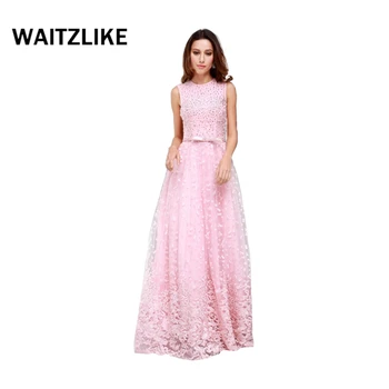 2018 New Arrival alibaba pink maxi celebrity evening dresses