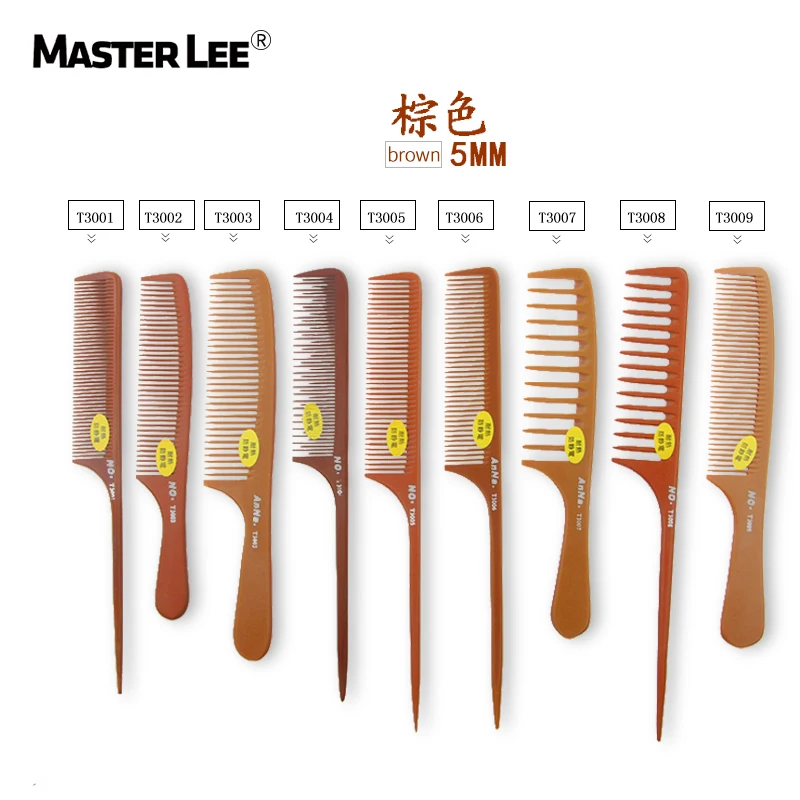 

Masterlee Brand Salon Hairdressing Bakelite Unbreakable Comb For Barber Shop, Yellow and black