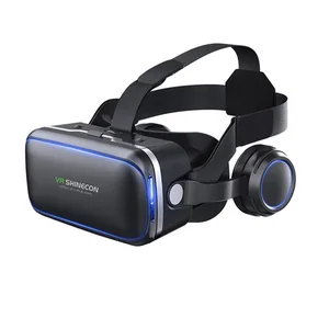 VR SHINECON 4.0 Cheap Price Hifi Headphone VR 3d Glasses with controller for game players