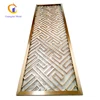 Stainless steel unique features mesh perforation modern metal decorative room divider.