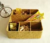 AC ROOM handwoven rush grass fruit/ food tray straw basket wedding candy box