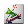 Canvas Art Dropshipping Animal Pop Wall Art Oil Painting Frog For Kids Room