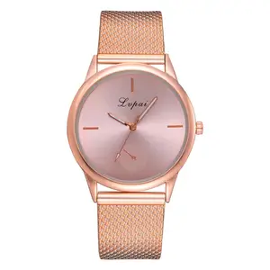 Lvpai Brand Newest Hot Sale Leisure Mesh Belt Design Fashion Quartz Wrist Watch Beautiful Ladies Wristwatch