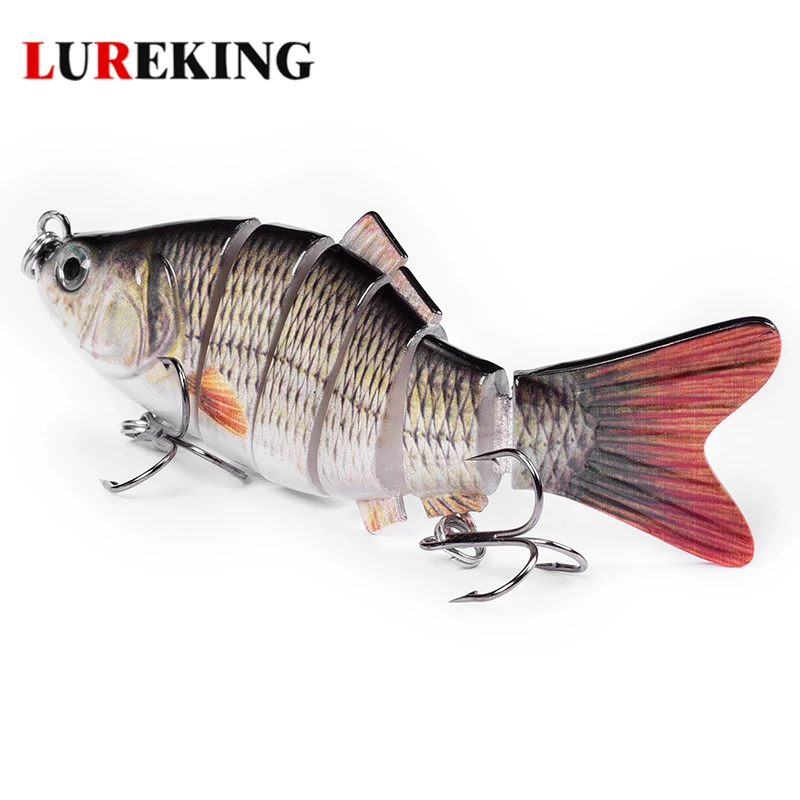 

Lureking Hot Stamping Foil Shad Lure 10cm 19.5g, In Stock Multi Jointed Fishing Bait