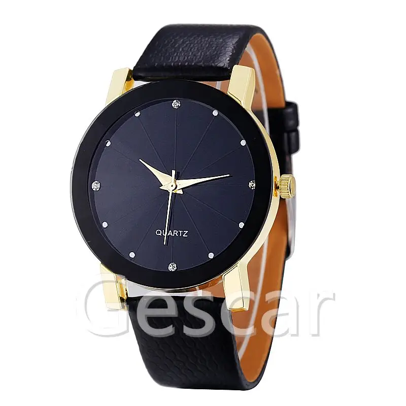 

Popular No logo fashion men quartz watch casual leather watch relojes de mano para hombrecinturn de cuero, Photo colors
