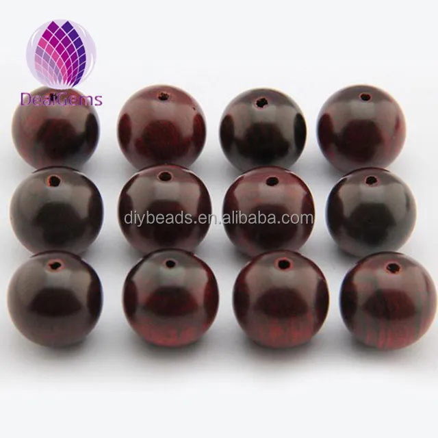 

men bracelet making 20mm big handmade natural red rosewood beads