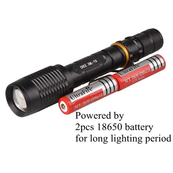 Flashlight LED Torch Light, LED Police Flashlight Torch, Metal LED flashlight