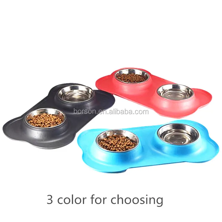 High Quality Hot Sale Non Skid Non Spill Silicon Pet Feeder Dog