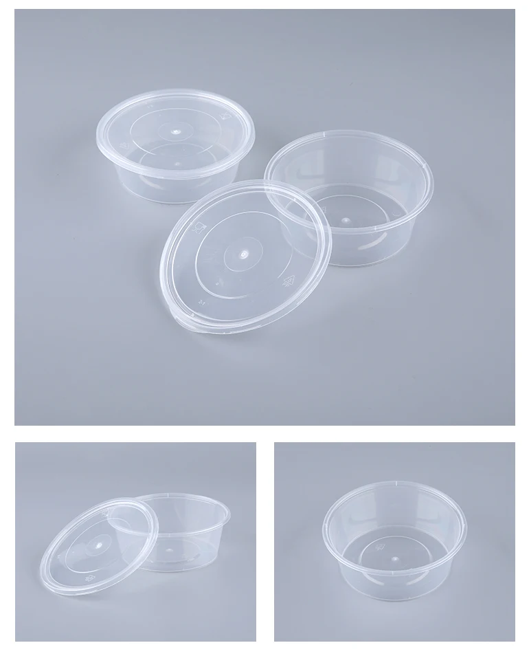 Disposable 250ml Food Bowl Plastic Container Soup Cup With Lid Buy