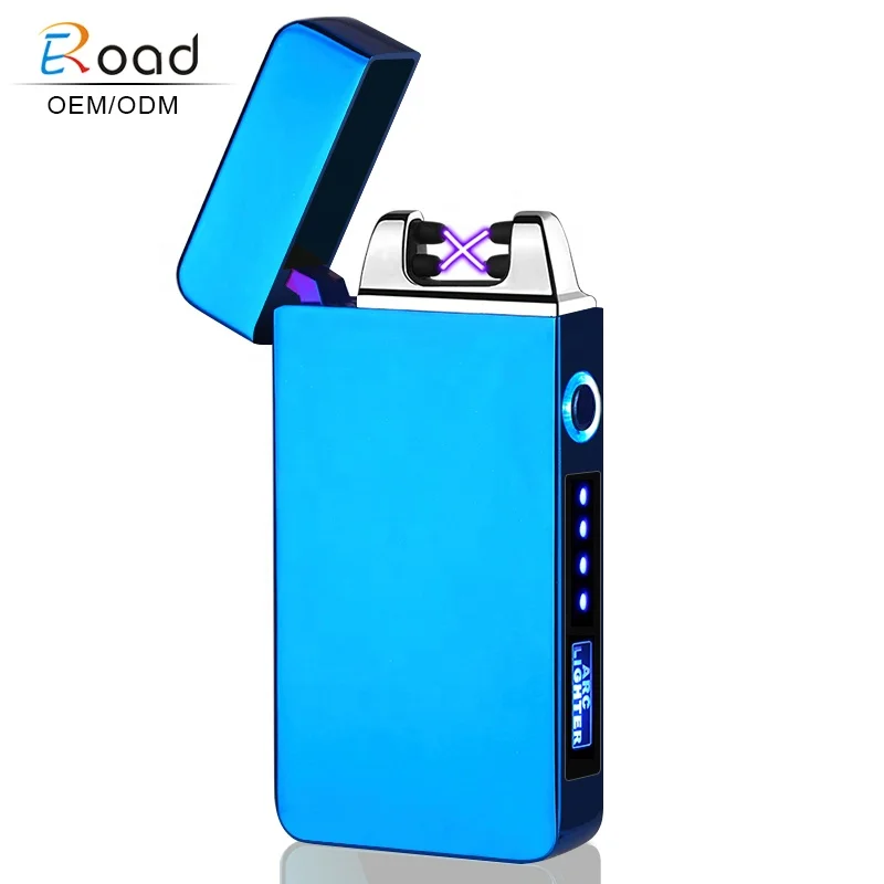 

Eroad Fashion And Elegant Rechargeable Windproof Electronic Lighter With Overload Protection, Gold/ silver/ black/blue/rainbow