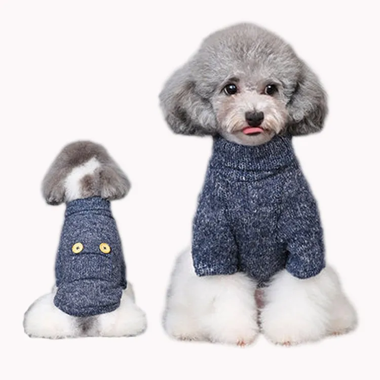 China Manufacturer Winter fleece pet dog hoodies sweater cloths in knitting