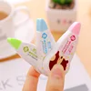 Cartoon students small fresh creative correction with cute animal students office supplies