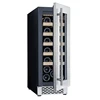 Stainless Steel Frame 20 Bottles Built In Single-Zone Compressor Red Wine Cooler