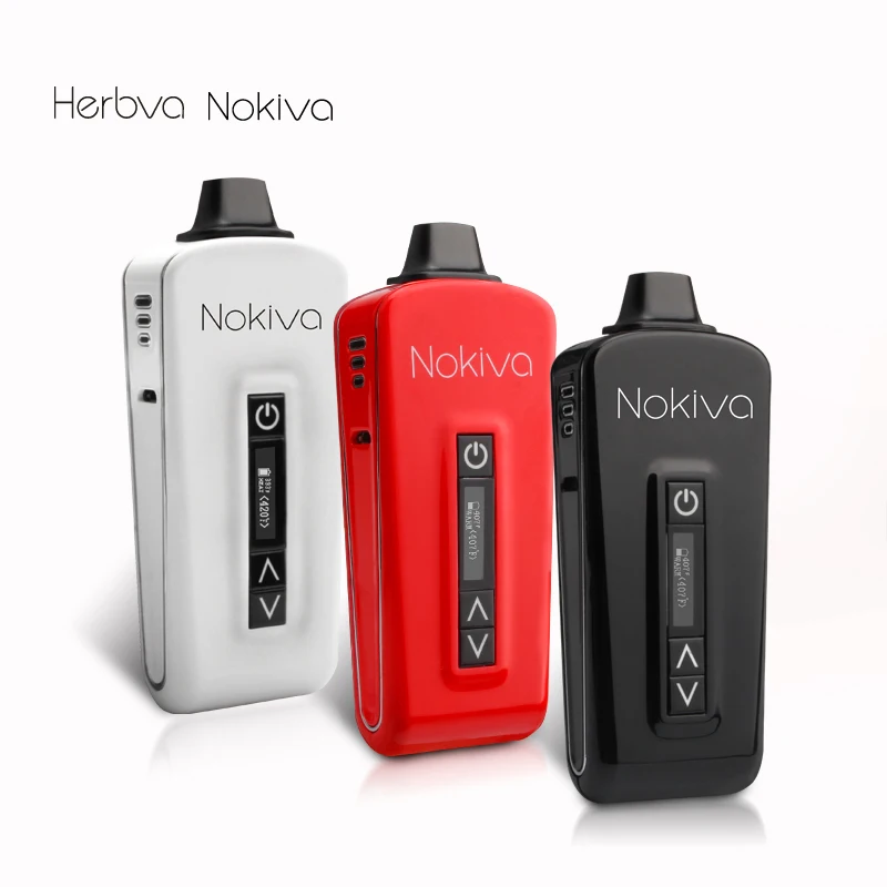 DHL Shipping Electronic Cigarette Vape Pen Dry Herb Vaporizer With OLED Display Airis Herbva Nokiva