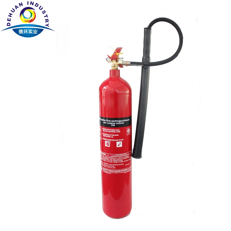 Dcp And Co2 Fire Extinguisher With Fire 