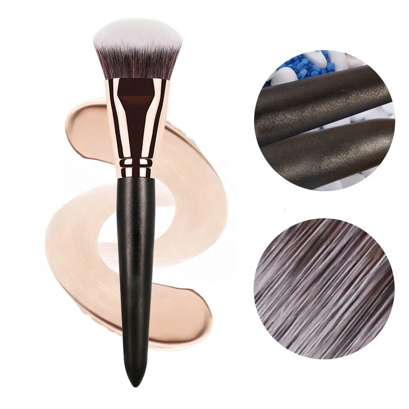 High End Black Wood Highlight Contour Brush Dense Synthetic Make Up Brush Foundation brush