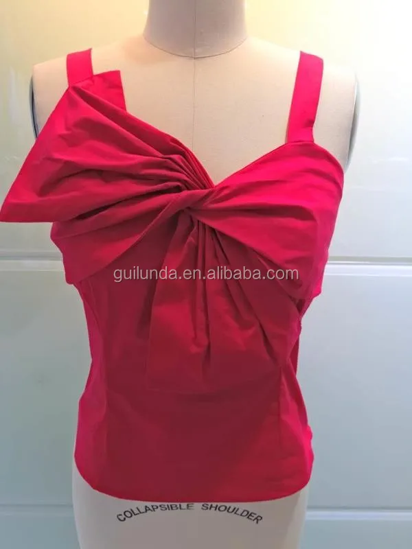 elegant red tops for evening