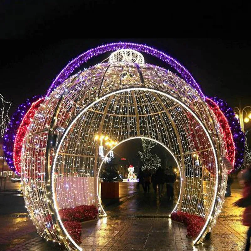Outdoor Extra Large Led Christmas Bauble Displays For Holiday Entrance ...
