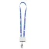 2019 New 2 in 1 Connector Data And Transfer Fabric Polyester Lanyard USB Data Cable