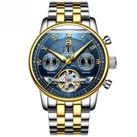 

Fashion 2019 multifunctional tourbillon automatic mechanical luminous waterproof binger men wrist watches