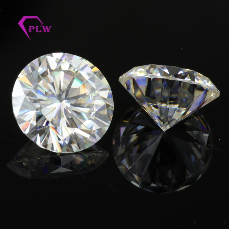 

China hot sale white round shape moissanite loose stone
