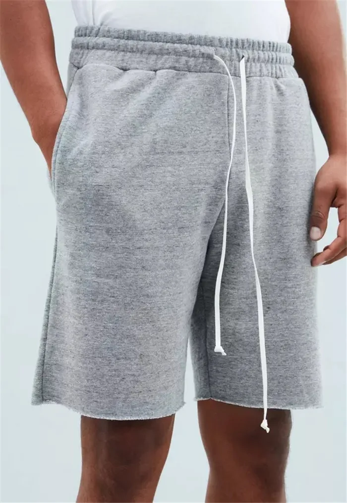 Wholesale Mens Grey Jersey Drawstring Athletic Running Shorts - Buy ...