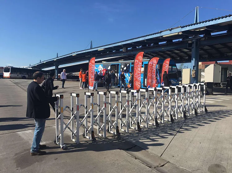 Aluminium Alloy Manual Accordion Road Traffic Barrier Buy Traffic