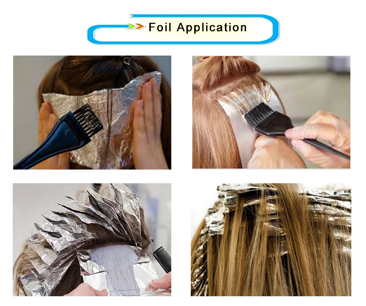 Hair Aluminum Foil Highlights Using Hairdressing Foil Roll Or Sheet