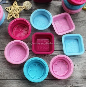 Image of Square handmade soap Silicon cake mold silicon soap molds