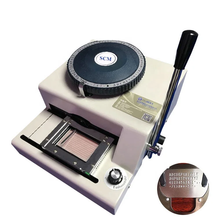 Manual Dog Tag Metal Tag Embosser Machine Stainless Steel Tag Embossing