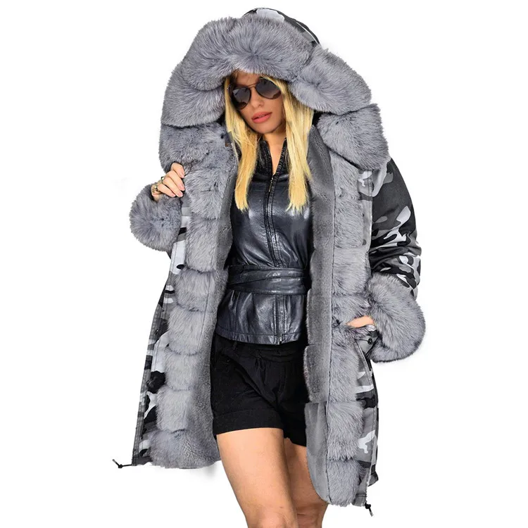 womens winter coats faux fur lining parka