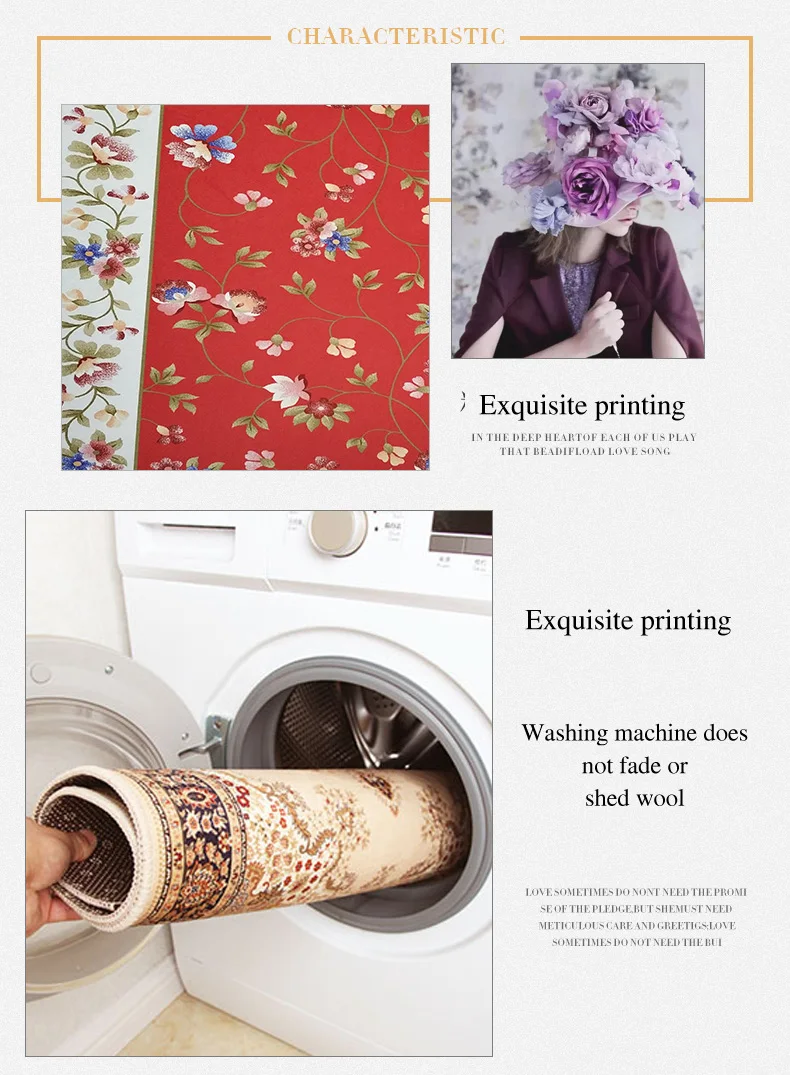 High quality beautiful healthy luxury royal hotel floor carpet living room