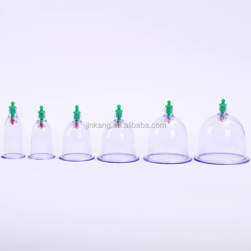 
Hot sell Chinese traditional cupping vacuum cupping cup hijama with ABS Small pump 