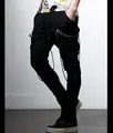 HOT 2016 New plus size Men s clothing zipper casual harem pants boot cut jeans non