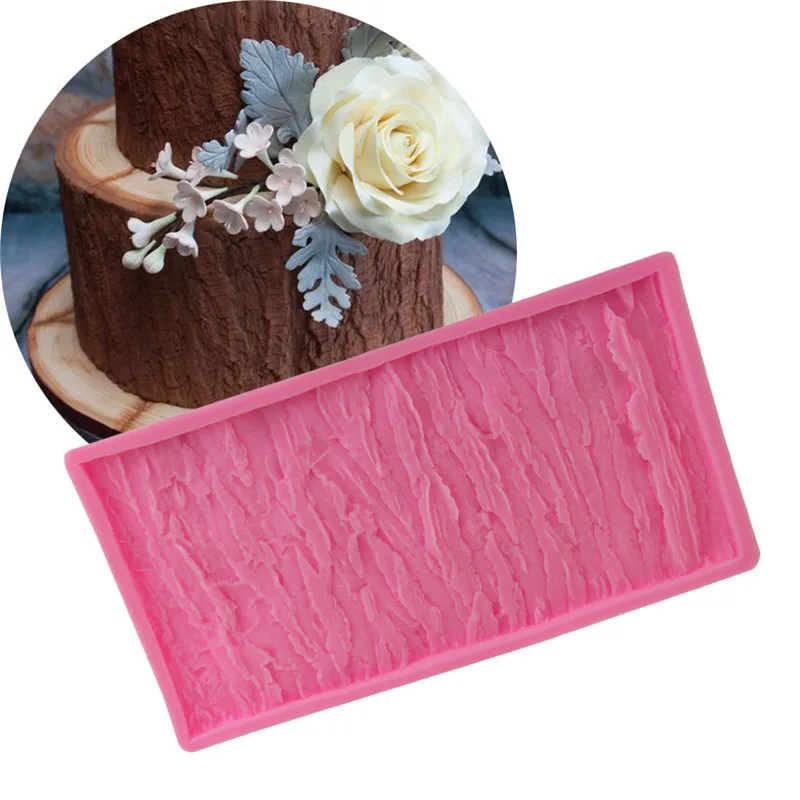 

Bark texture silicone cake lace mould, N/a