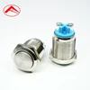 220V Waterproof Metal Push Button Switch With LED light power signal momentary latching switch