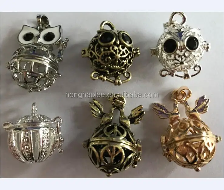 

Mix Tortoise Dolphin owls birds fish animalsSilver Plated Bead Cage Pendant - Add Your Own Pearls, Stones, Rock to Cage,Add Per