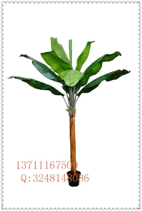 Artificial Banana Tree Plastic Banana Tree Decorative Plastic Tree