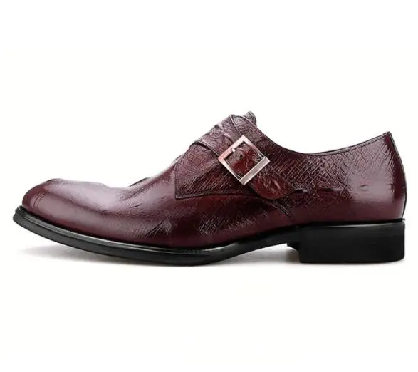 mens dress shoes black genuine leather italian fashion business