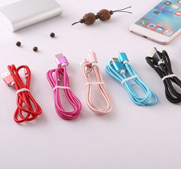 Customized hot selling nylon braided usb cable for phone from China