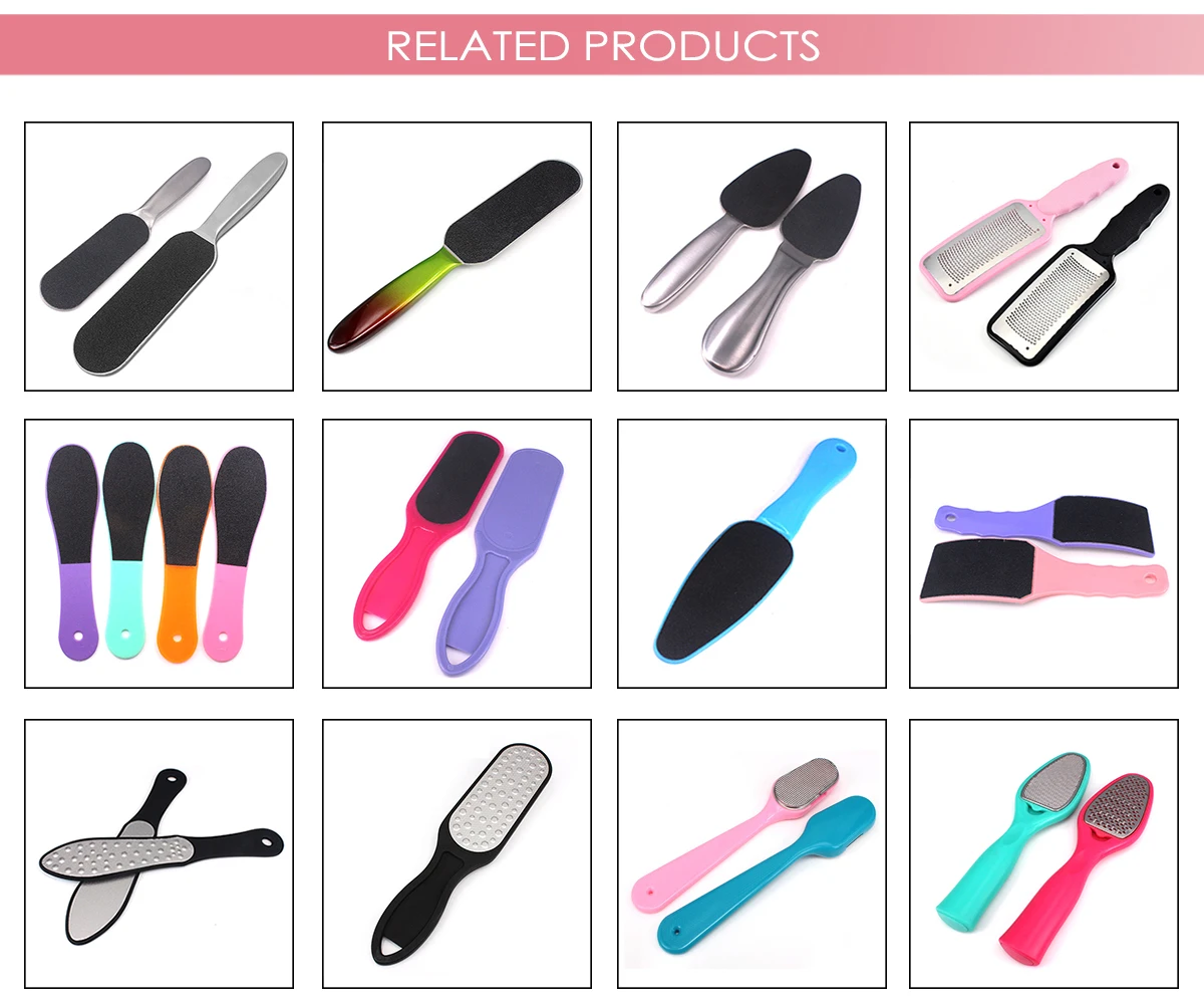 Metal Handle Stainless Steel Pedicure Replaceable Sandpaper Foot File